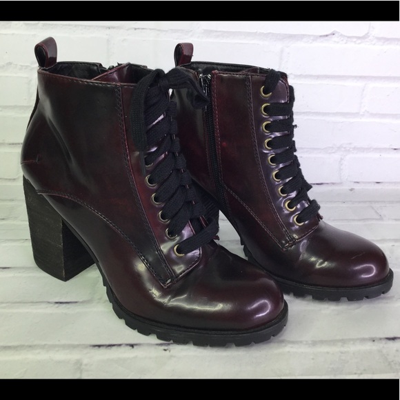steve madden combat heel boots
